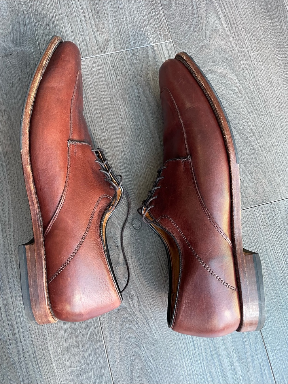 Allen Edmonds Denton Derby Loafers Size 13 B Men’s Brown Leather Dress Shoes